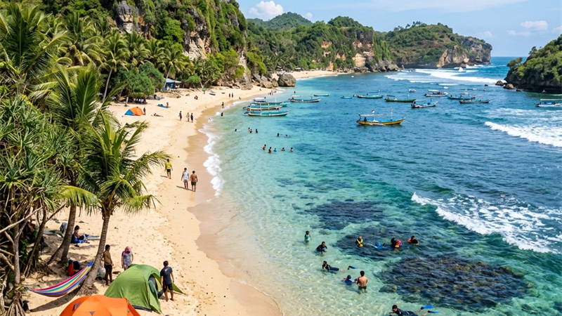 Aktivitas dan Waktu Terbaik ke Pantai Malang Selatan